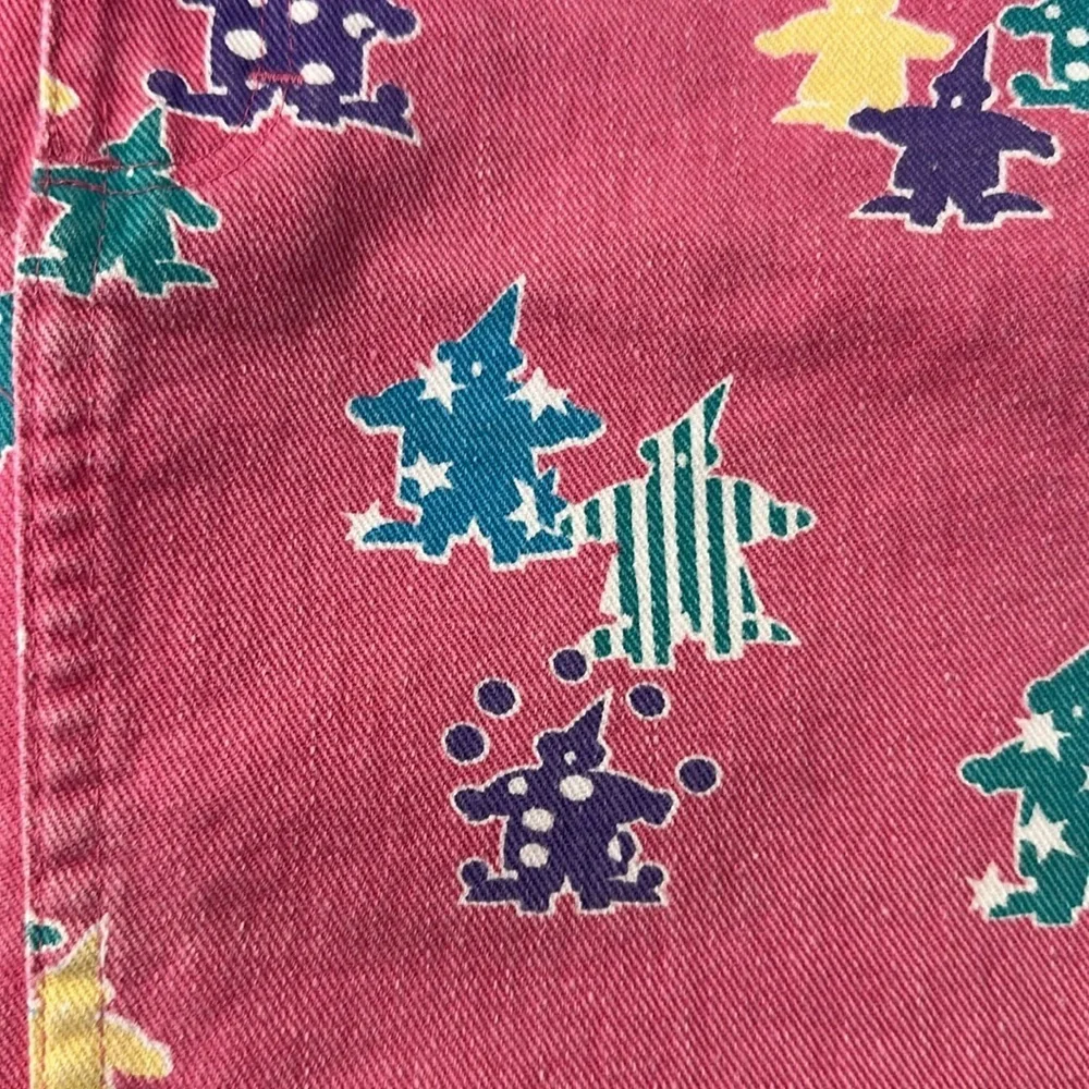 Oshkosh Vintage Denim Jean Skirt Juggling Circus Clowns 6x